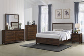 Orleans Furniture - Coaster - Welsley 5-piece California King Bedroom Set Walnut - 223441KW-S5